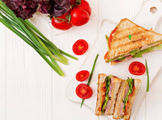 Sandwich Panini With Ham Cheese