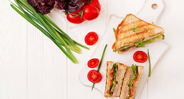 Sandwich Panini With Ham Cheese